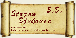 Stojan Đeković vizit kartica